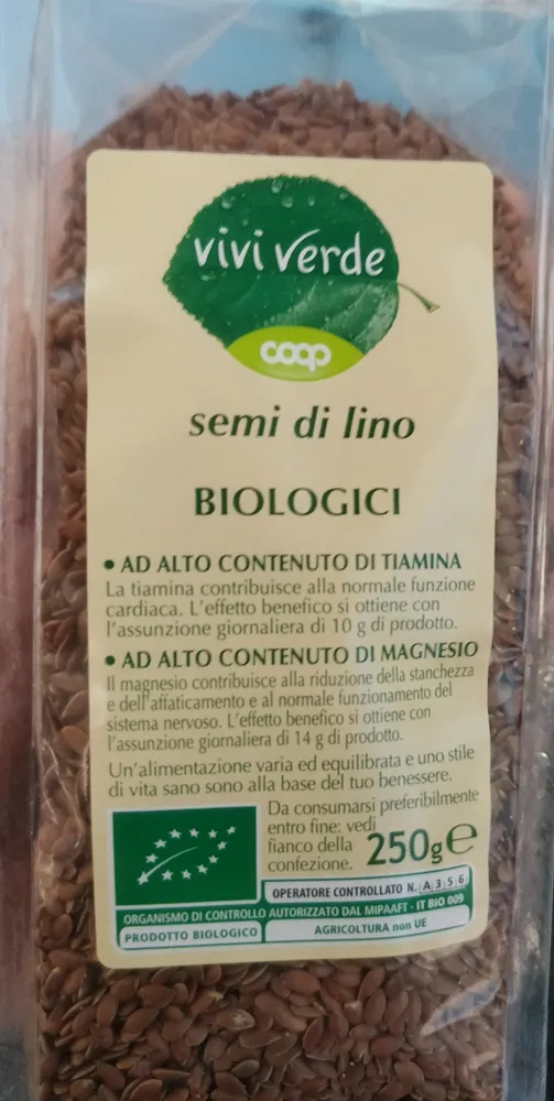 semi di lino BIOLOGICI