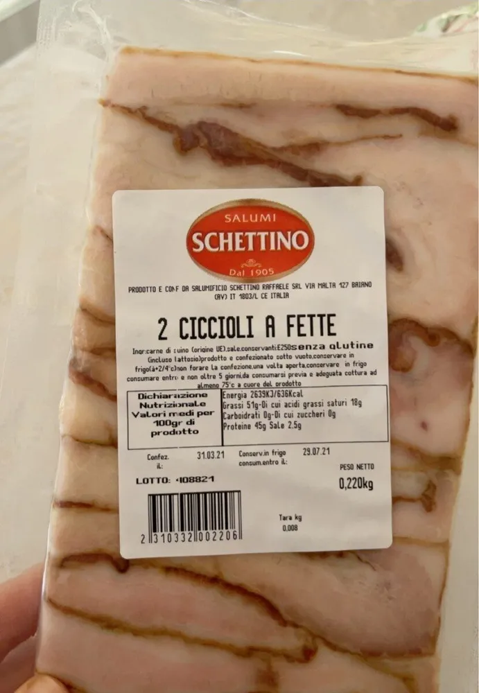Ciccioli a fette