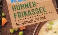 Hühner-Frikassee mit Gemüse und Reis