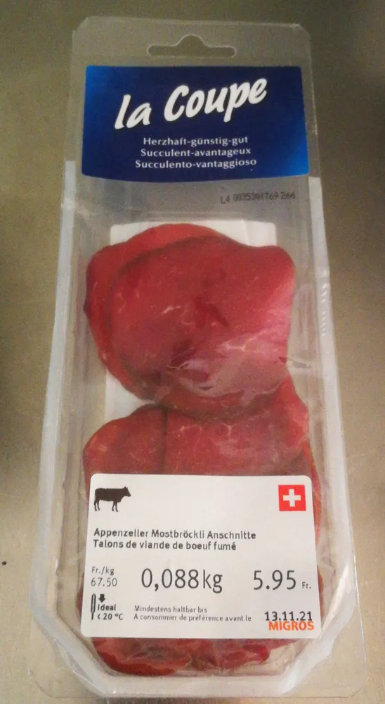 Appenzeller Mostbröckli Anschnitte
