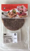 Siedfleisch geschnitten/Bouilli cuit, tranché