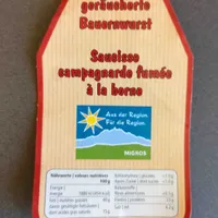 Küchengeräucherte Bauernwurst