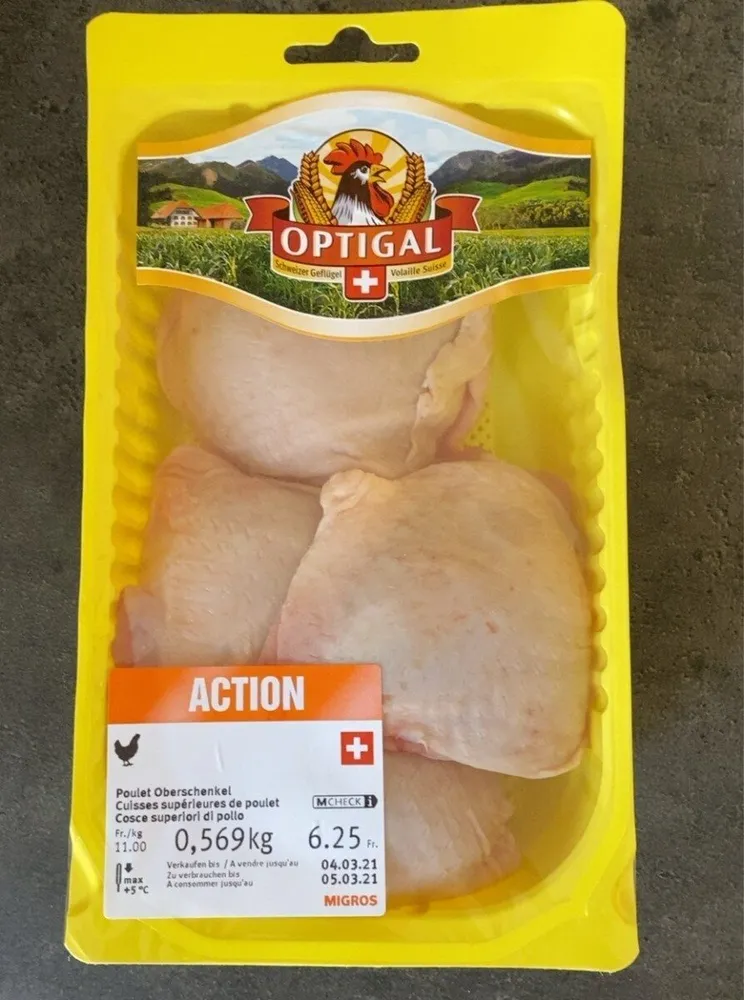 Cuisse supérieures de poulet