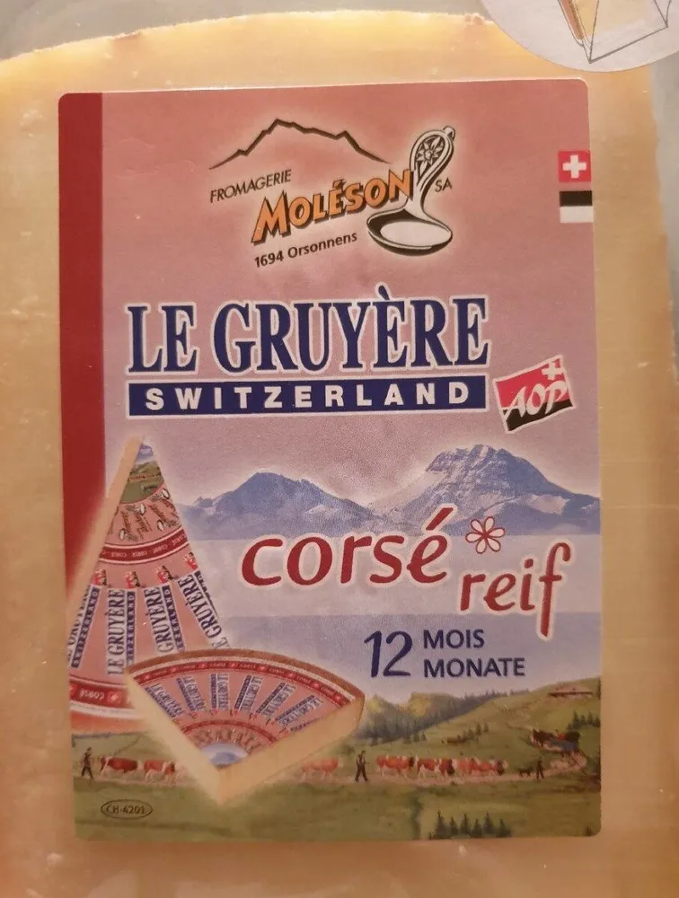 Gruyère corsé 12 mois