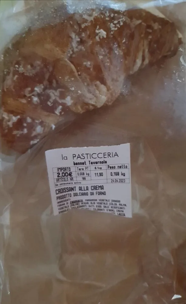 Croissant alla crema