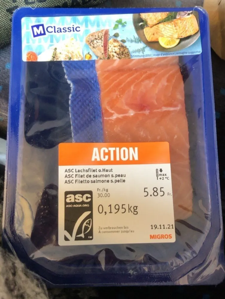 Filet de saumon sans peau
