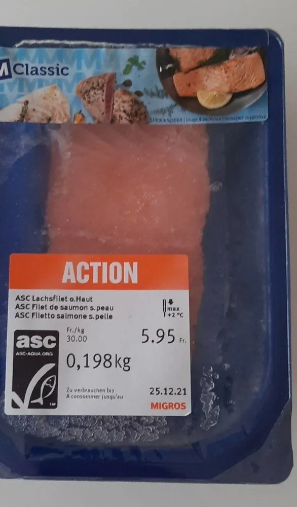ASC Filet de saumon sans peau
