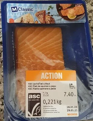 Filet de saumon s. Peau