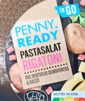 Pastasalat Rigatoni gegrillte Champignons und Bacon