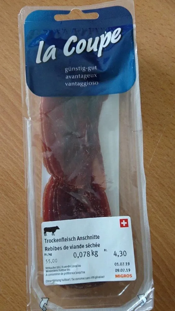 Rebibes de viande séchée