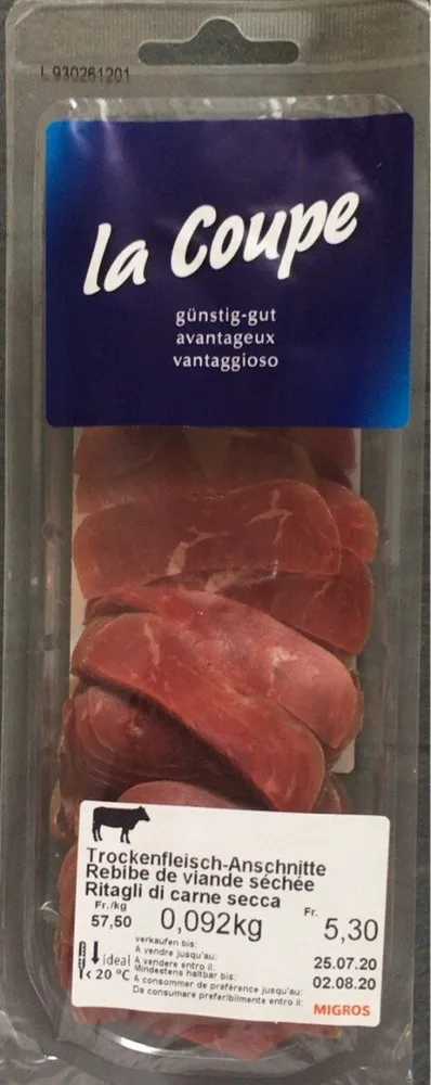 Rebibe de viande sechée
