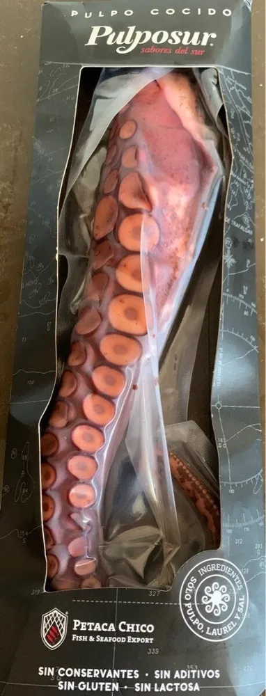 Pata de pulpo cocido