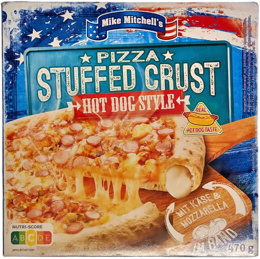 Pizza Stuffed Crust Hot Dog Style