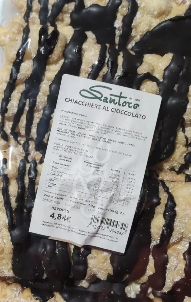 Chiacchiere al cioccolato