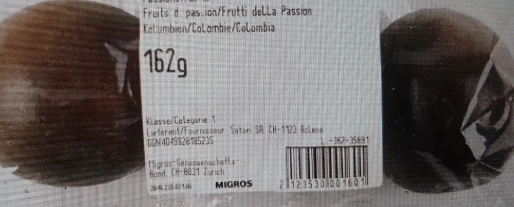 Fruits de la passion