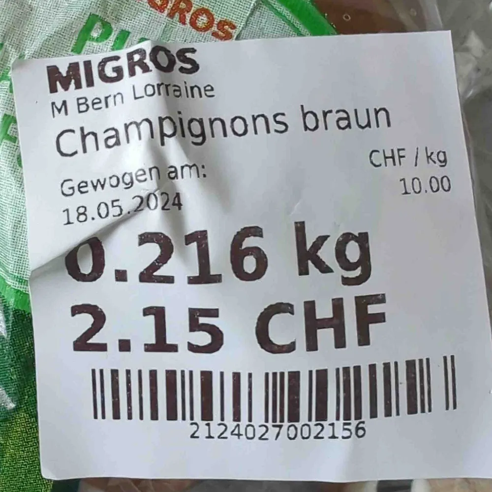 Champignons braun, frisch