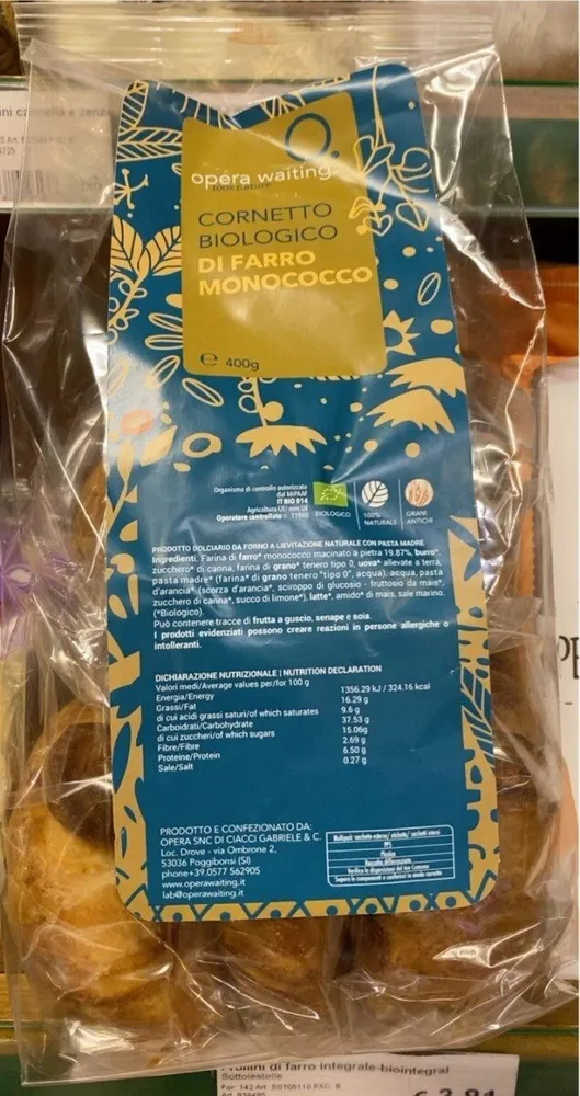 Cornetto Biologico di Farro Monococco