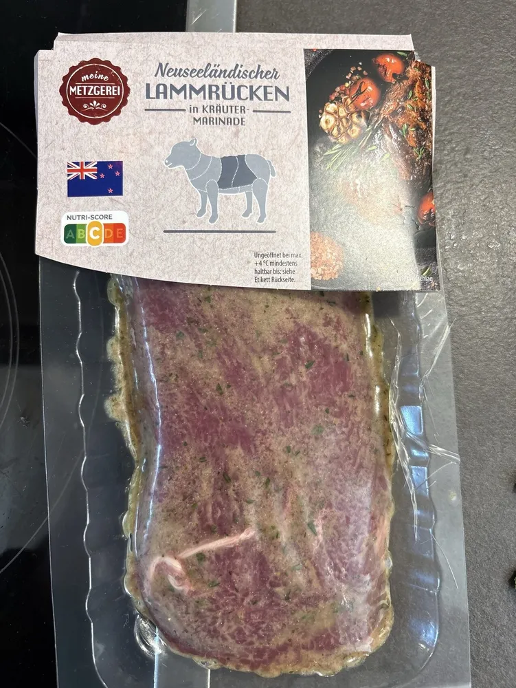 Neuseeländischer Lammrücken In kräutermarinade