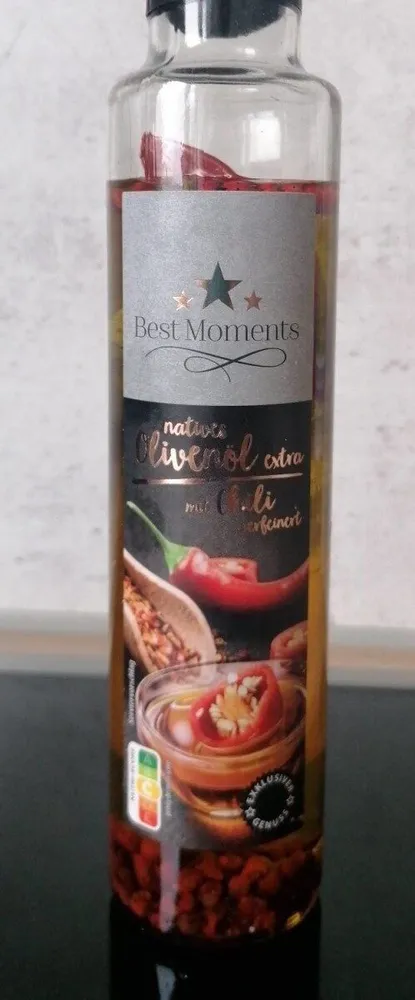 Olivenöl extra mit chili verfeinert