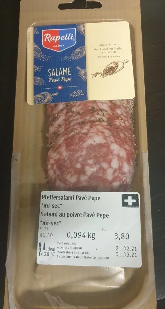 Rapelli Salame Pavé Pepe