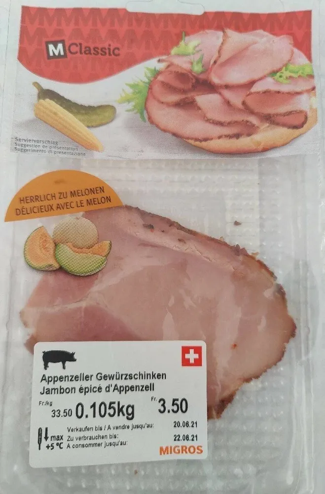 Jambon épicé d'Appenzell