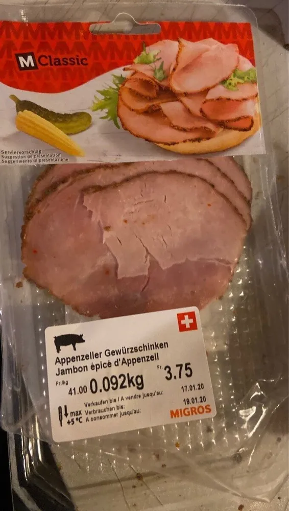 Jambon Épicé d'Appenzell