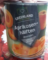 Aprikosen-hälften gezuckert