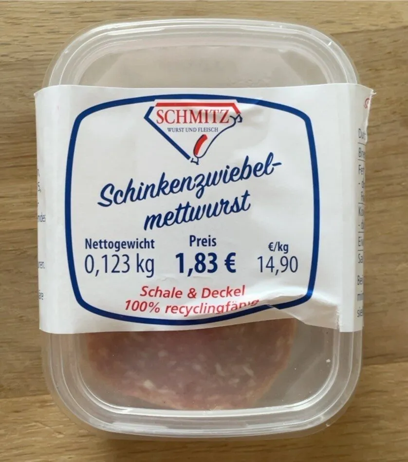 Schinkenzwiebelmettwurst