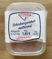 Schinkenzwiebelmettwurst