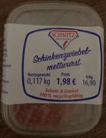 Schinkenzwiebelmettwurst