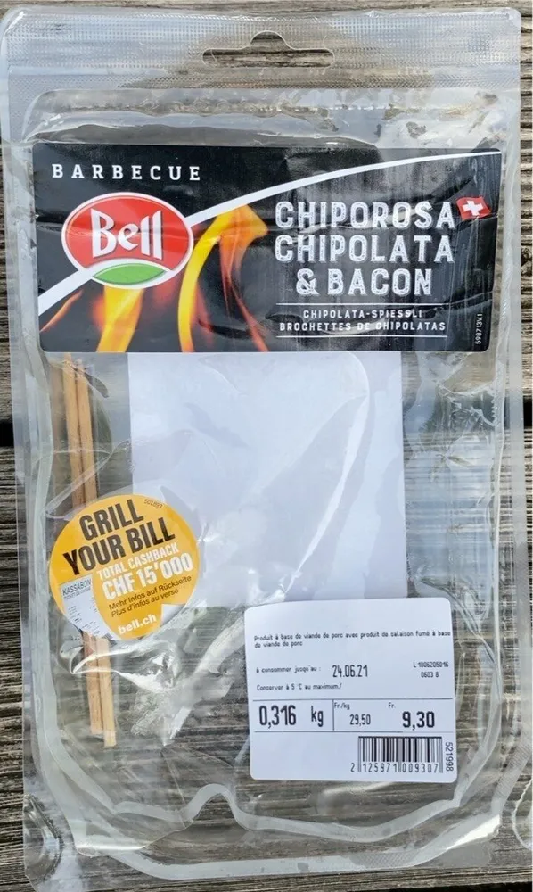 Chiporosa chipolata & bacon