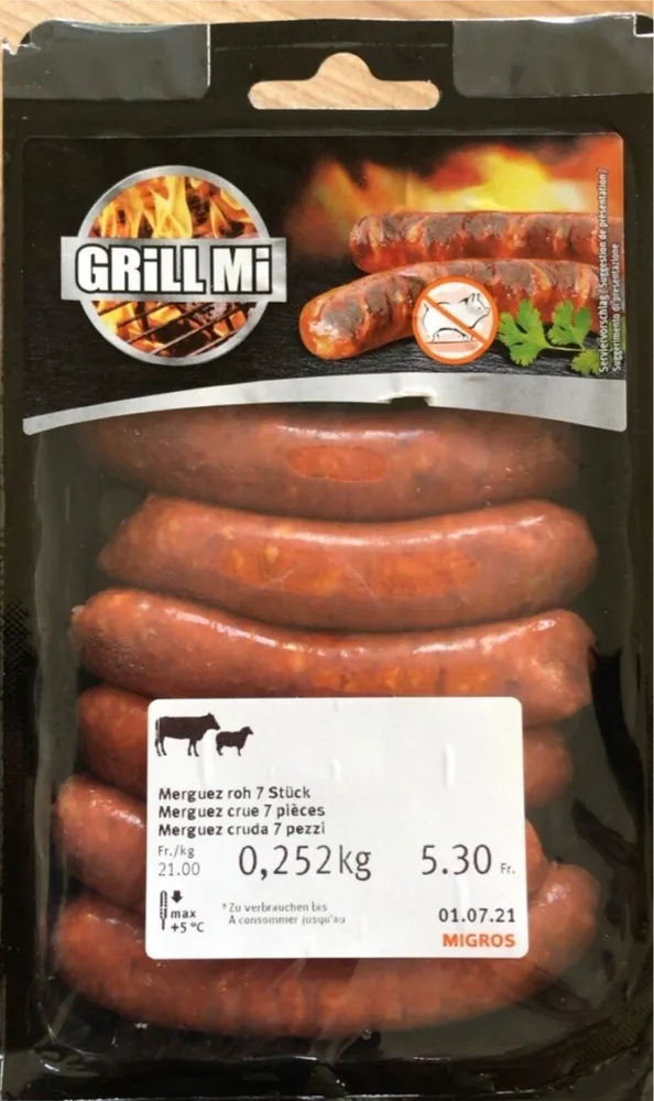 Merguez crue