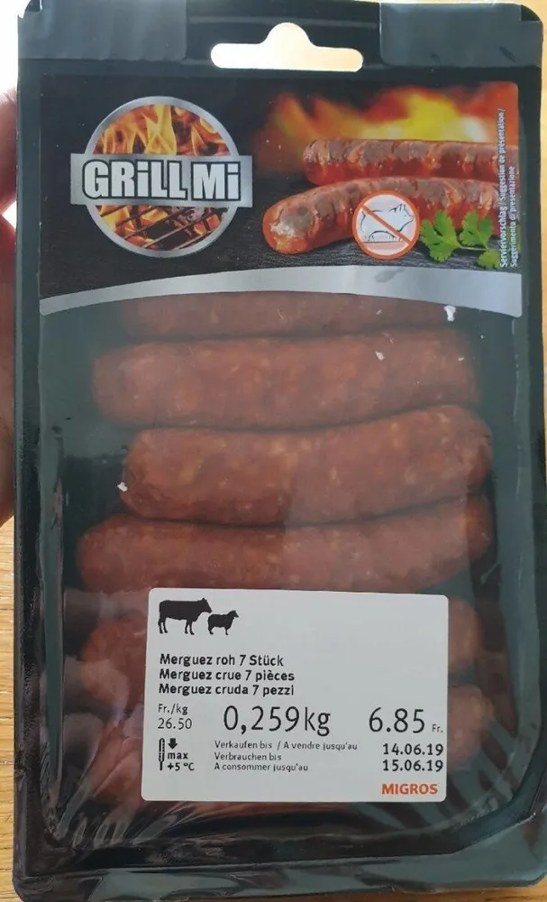 Merguez crue 7 pièces