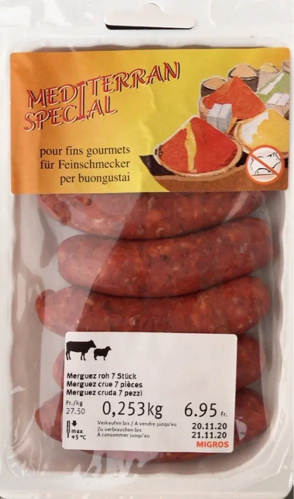 Merguez crue