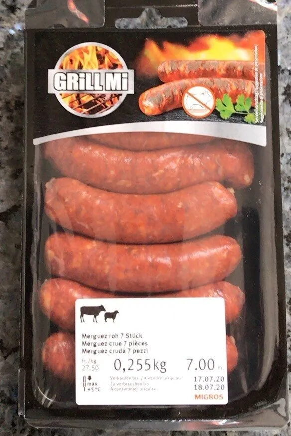 Merguez crue