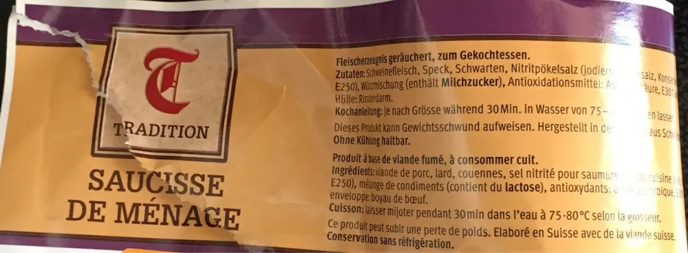 Saucisse de ménage