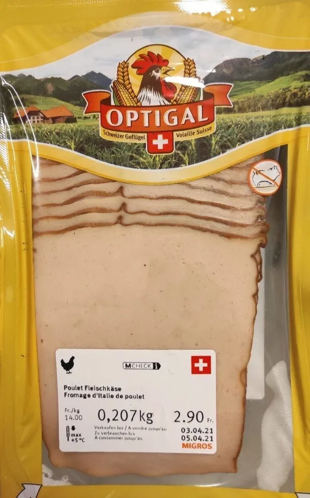 Poulet Fleischkäse