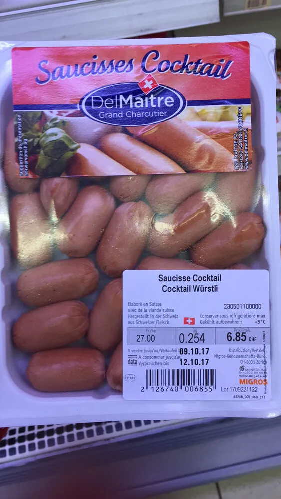 Saucisses Cocktail DelMaître Grand Charcutier