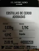 Costillas de cerdo adobada EL MERCADO ALDI