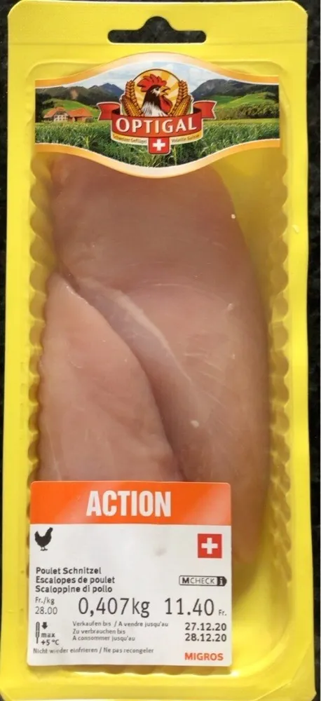 Escalopes de poulet