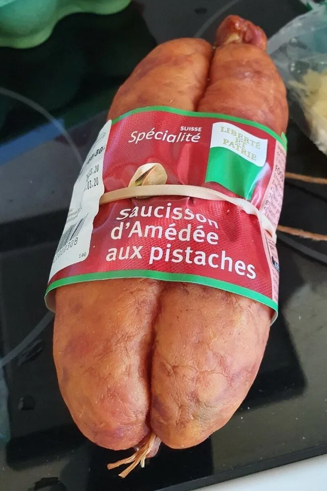 Saucisson d Amédée  aux pistaches
