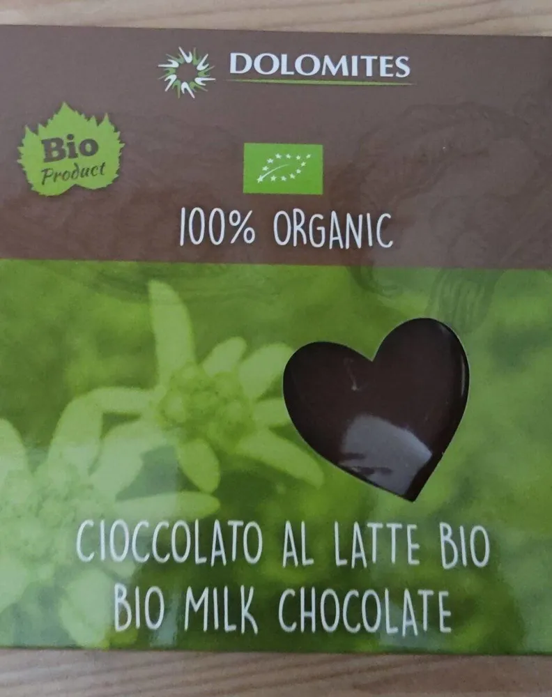 Cioccolato al latte bio