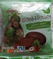 Edel-Nougat gefüllte Alpen-Vollmilchschokolade