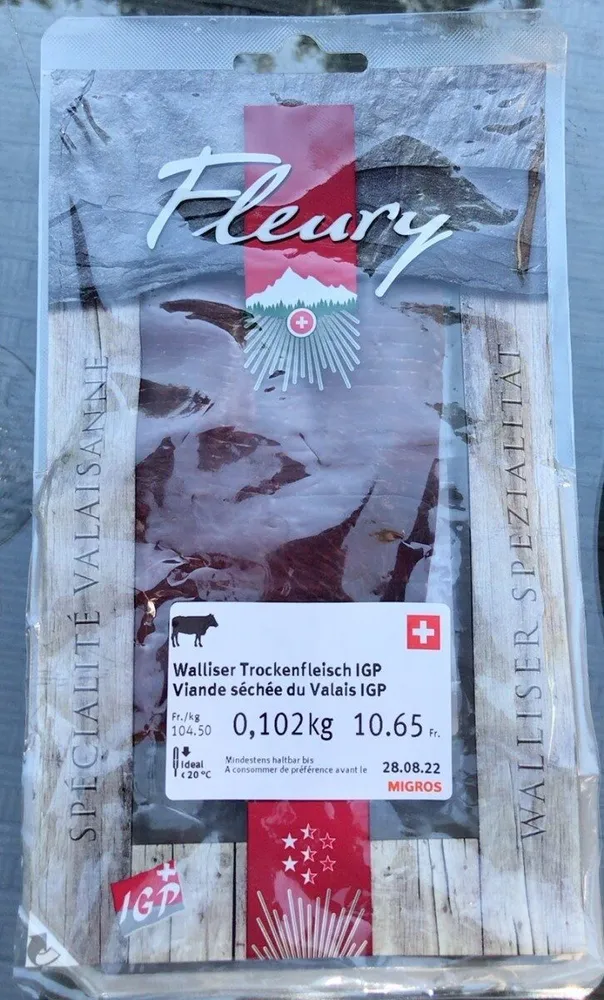 Viande séchée du Valais IGP