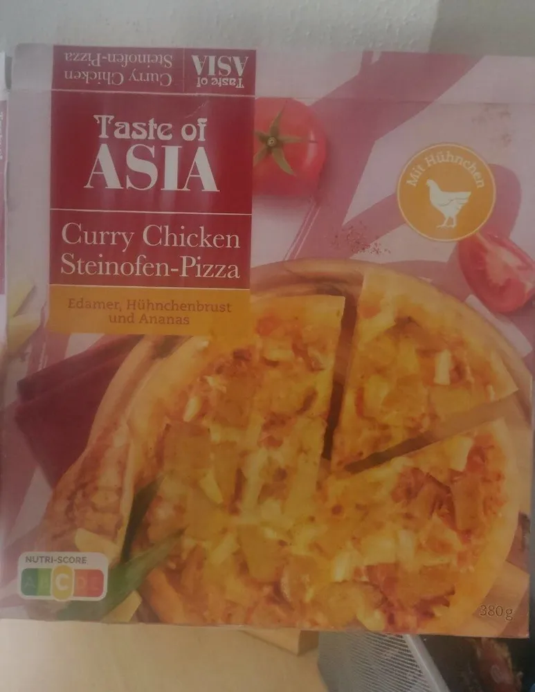Curry chicken Steinofen pizza