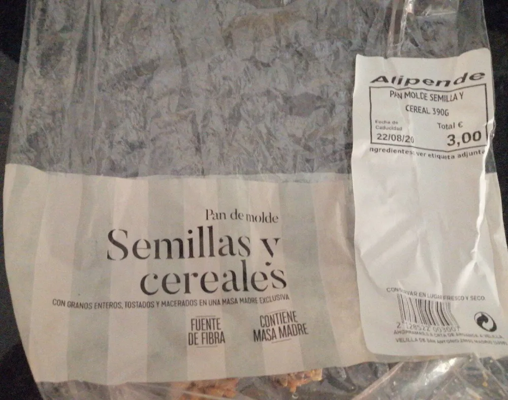 Pan de molde Semillas y cereales
