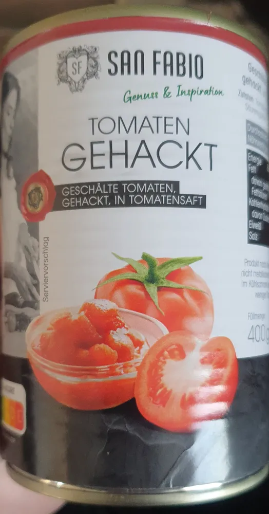Gehackte Tomaten