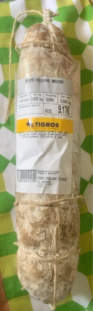 Salame prealpino varesino