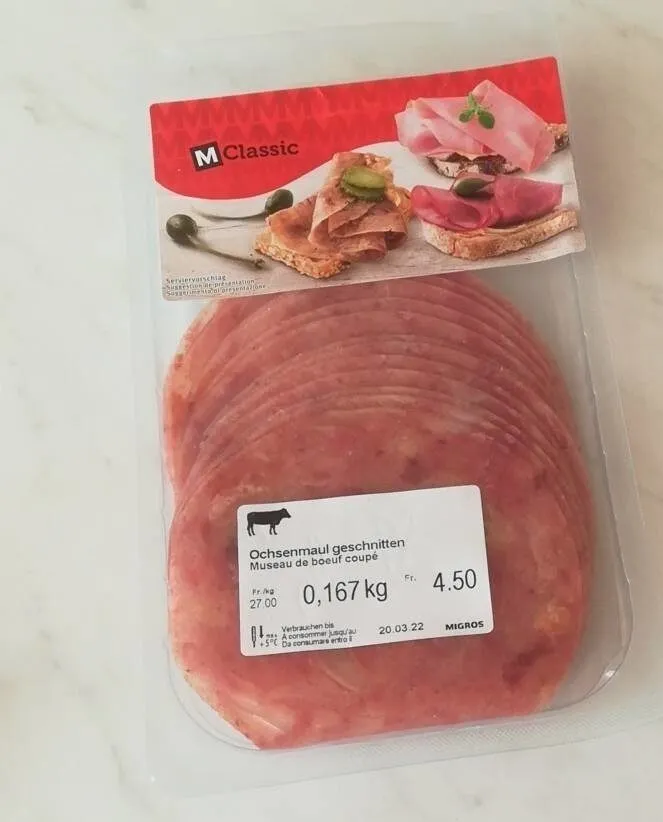 Ochsenmaul geschnitten