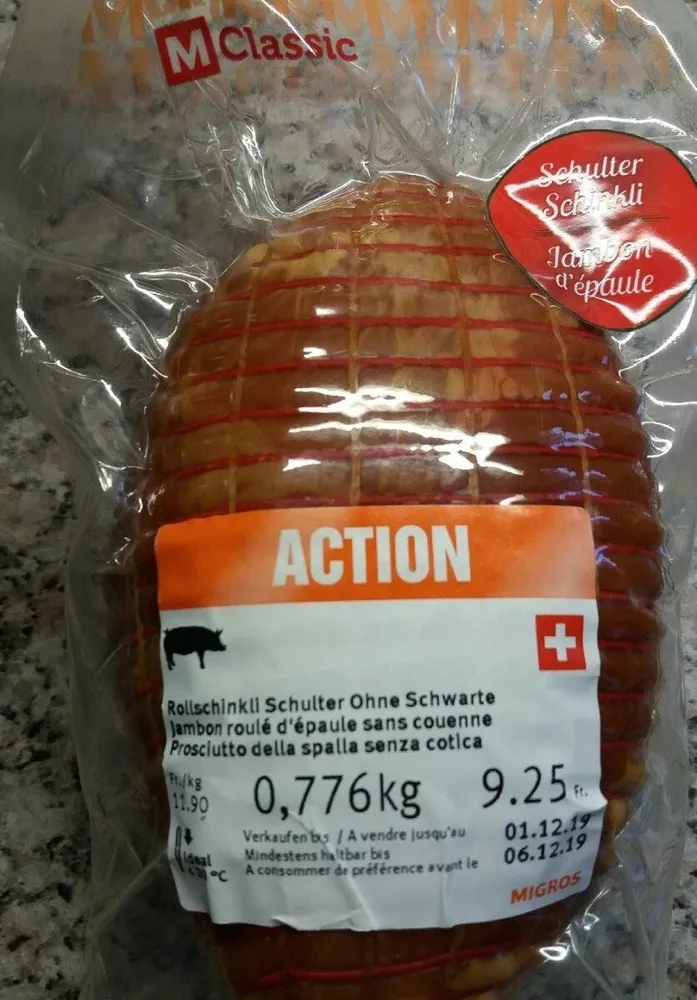 Jambon roulé d'épaule sans couenne